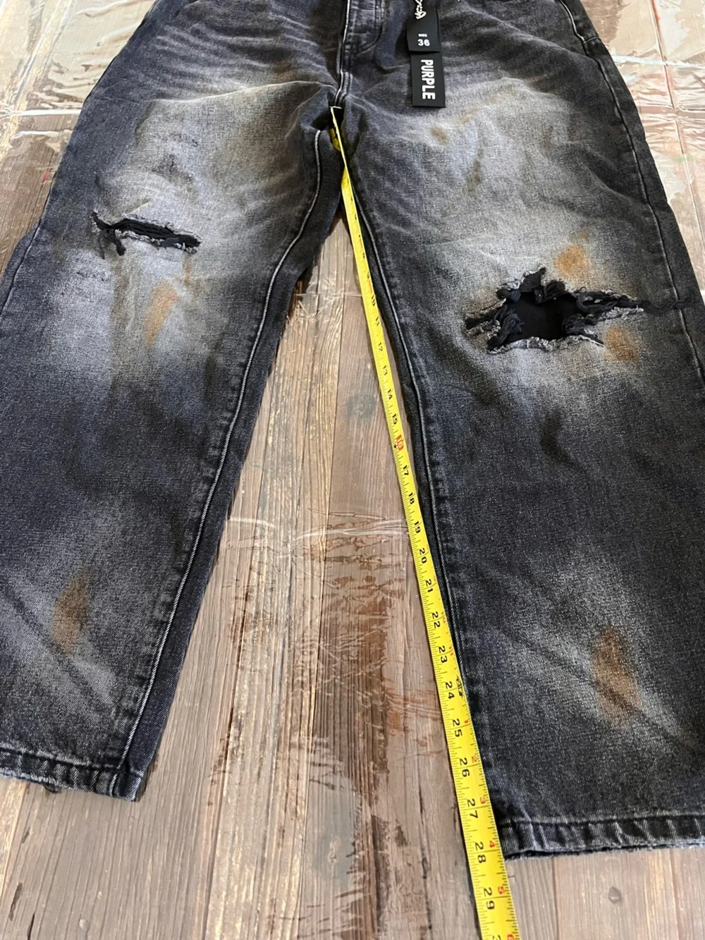 Purple distressing men versatile