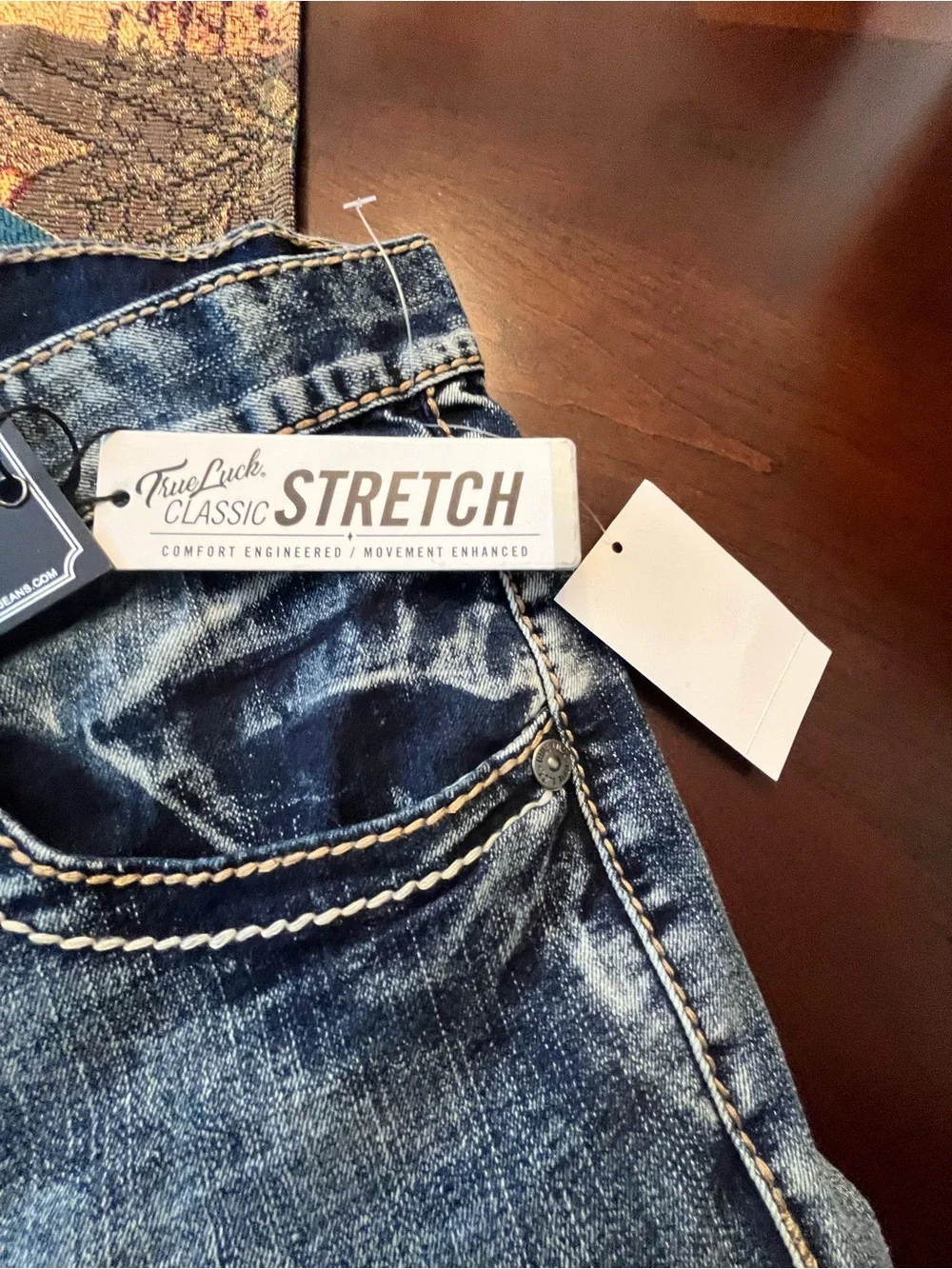 True Luck Men’s Bootcut Jeans — Light Blue Wash NWT