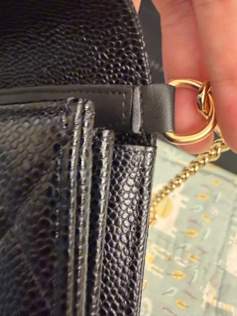 CHANEL caviar wallet