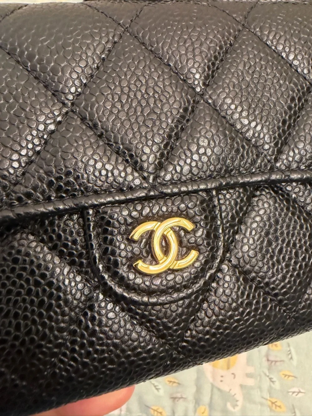 CHANEL caviar wallet