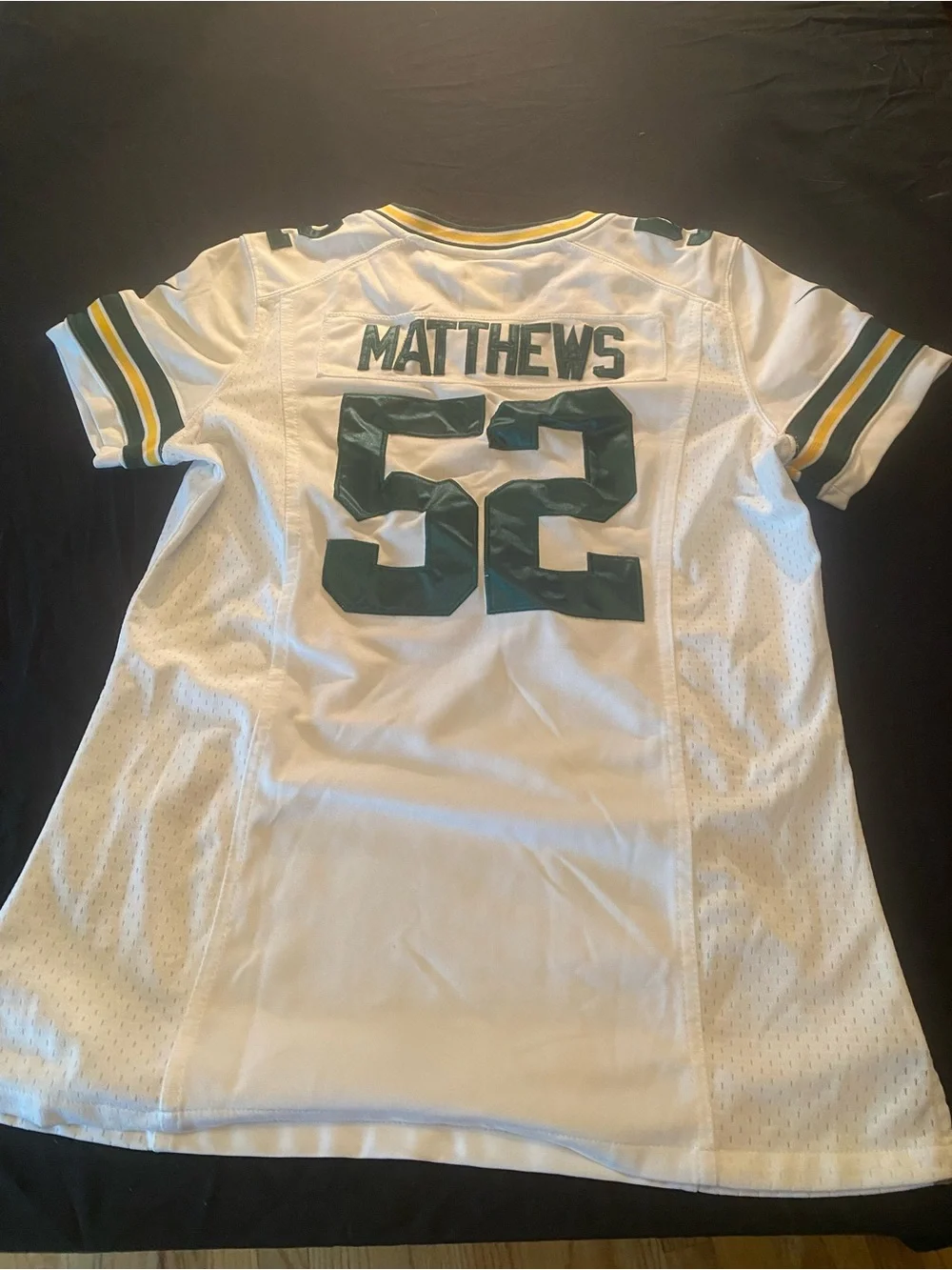 Women’s medium Clay Matthews #52 Green Bay Packers White Game Jersey