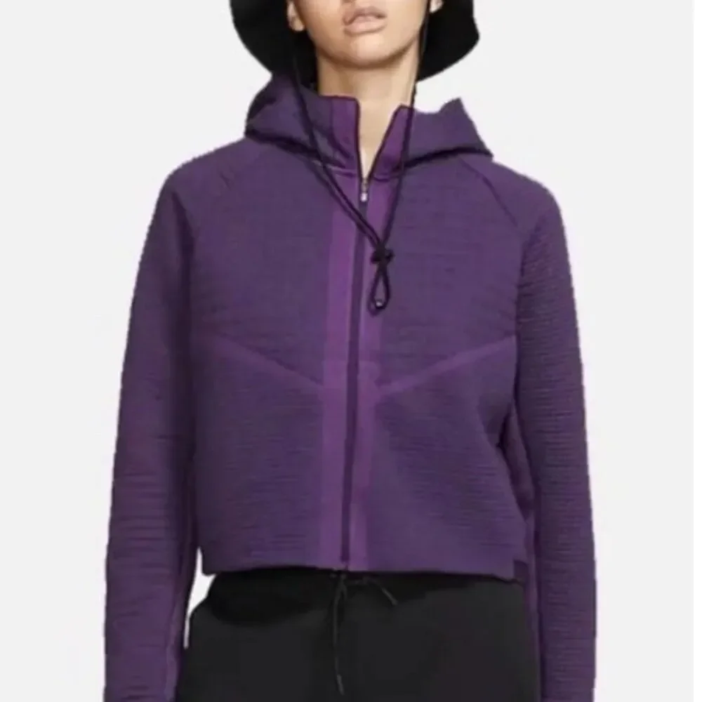 Nike Jacket Size Medium Sportswear City Ready Tech Purple Full Zip C19432-525