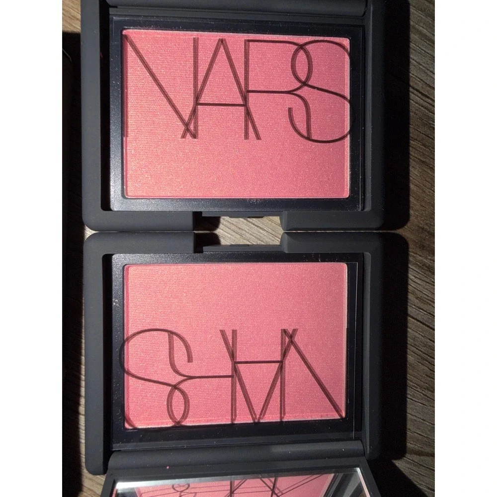 NARS Powder Blush Orgasm Shimmer Finish Peachy Pink 2 Pack Face