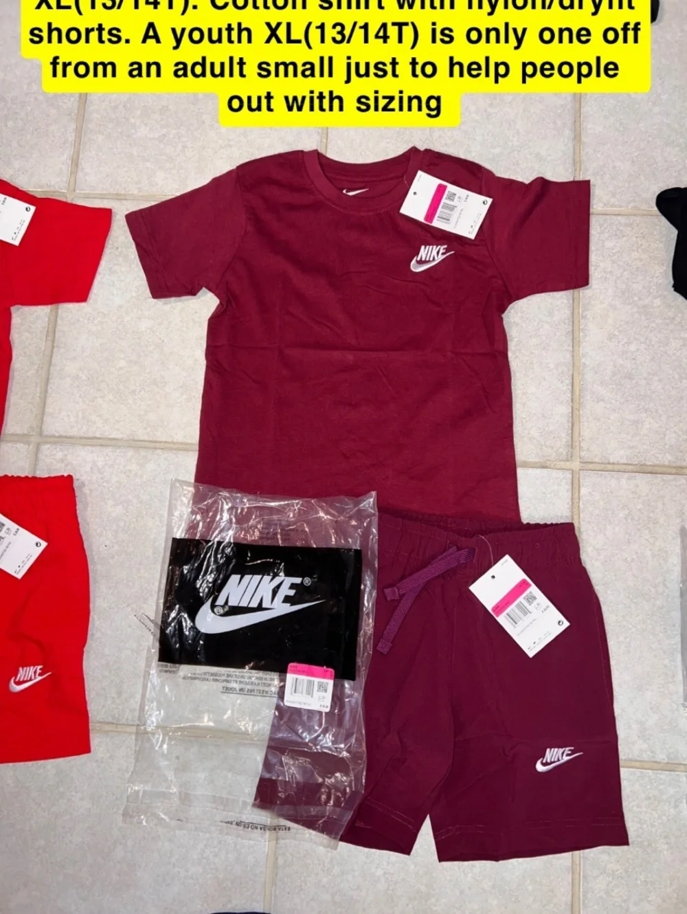 Kids Nike short/shirt set youth XS