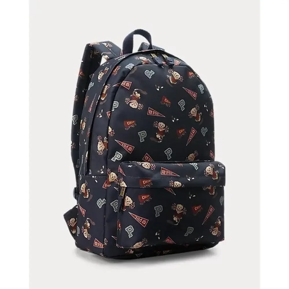 NWT❤️Polo Ralph Lauren Polo Bear Printed large Backpack