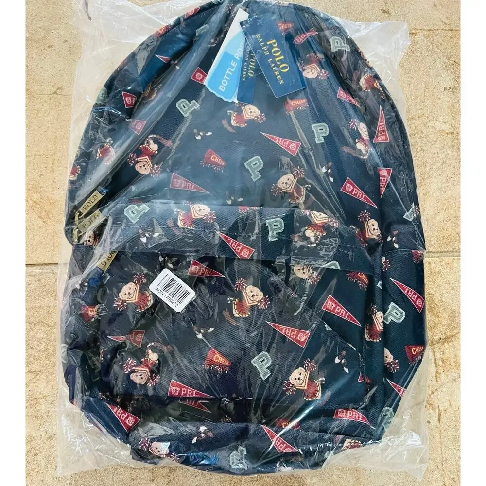 NWT❤️Polo Ralph Lauren Polo Bear Printed large Backpack