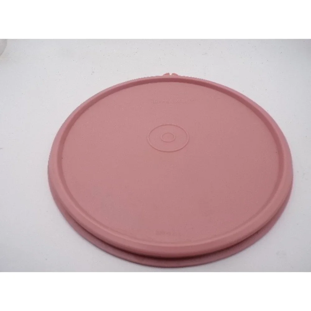 Tupperware 227-23 Vintage Round Replacement Lid Seal 7 Inch Dusty Rose Pink