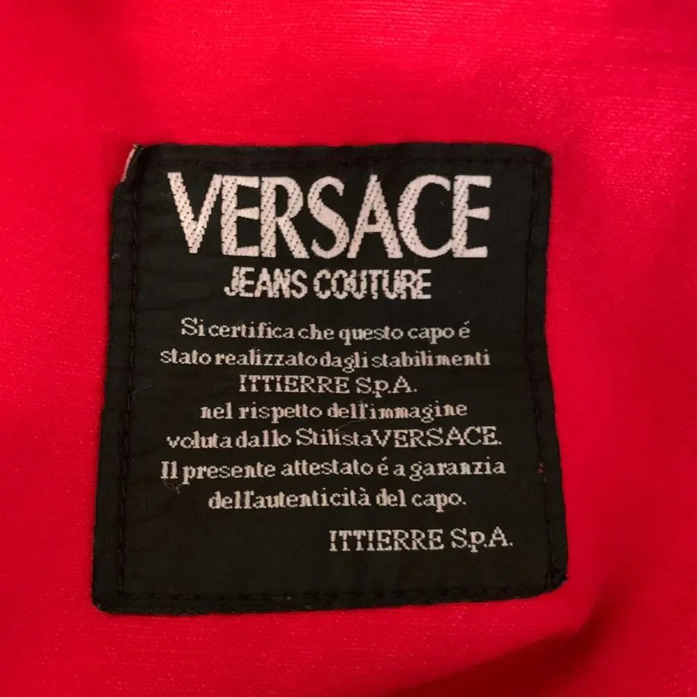 VERSACE JEANS COUTURE Size 32 Red Denim Button Fly Jeans