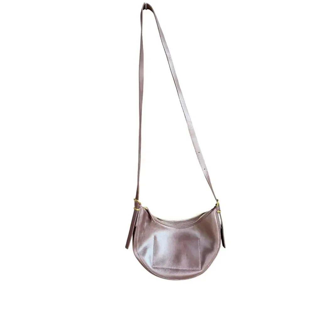 Madewell The Essential Leather Crescent Bag Cocoa Chocolate Brown