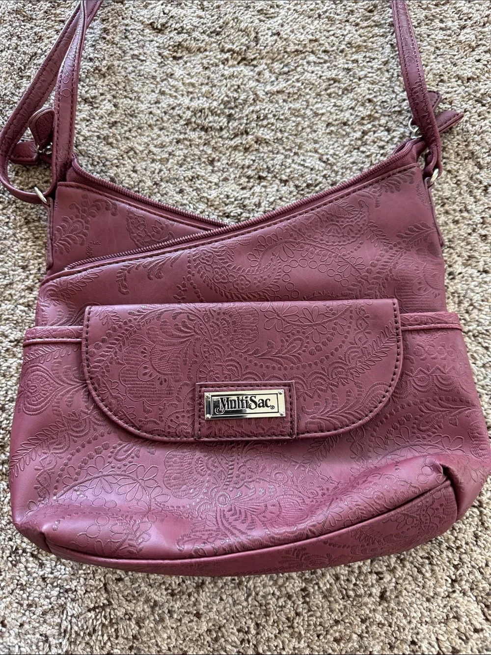Multisac compact burgundy