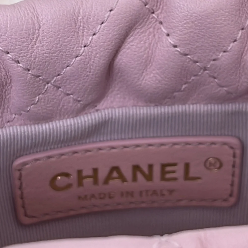 CHANEL lamb leather