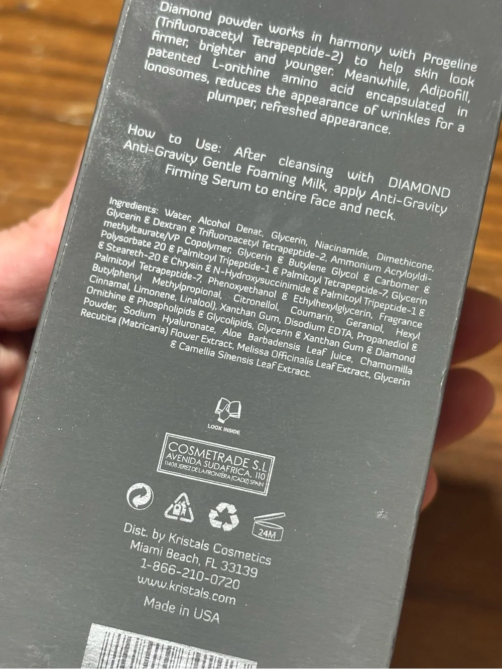 Kristals Cosmetics paired brighten