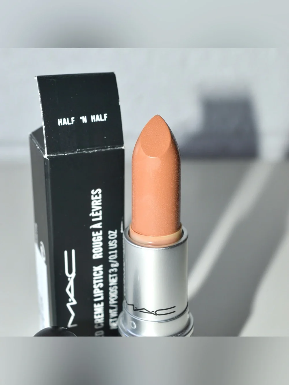 MAC Cosmetics Lipstick *HALF 'N HALF* Discontinued Warm Light Brown BNIB