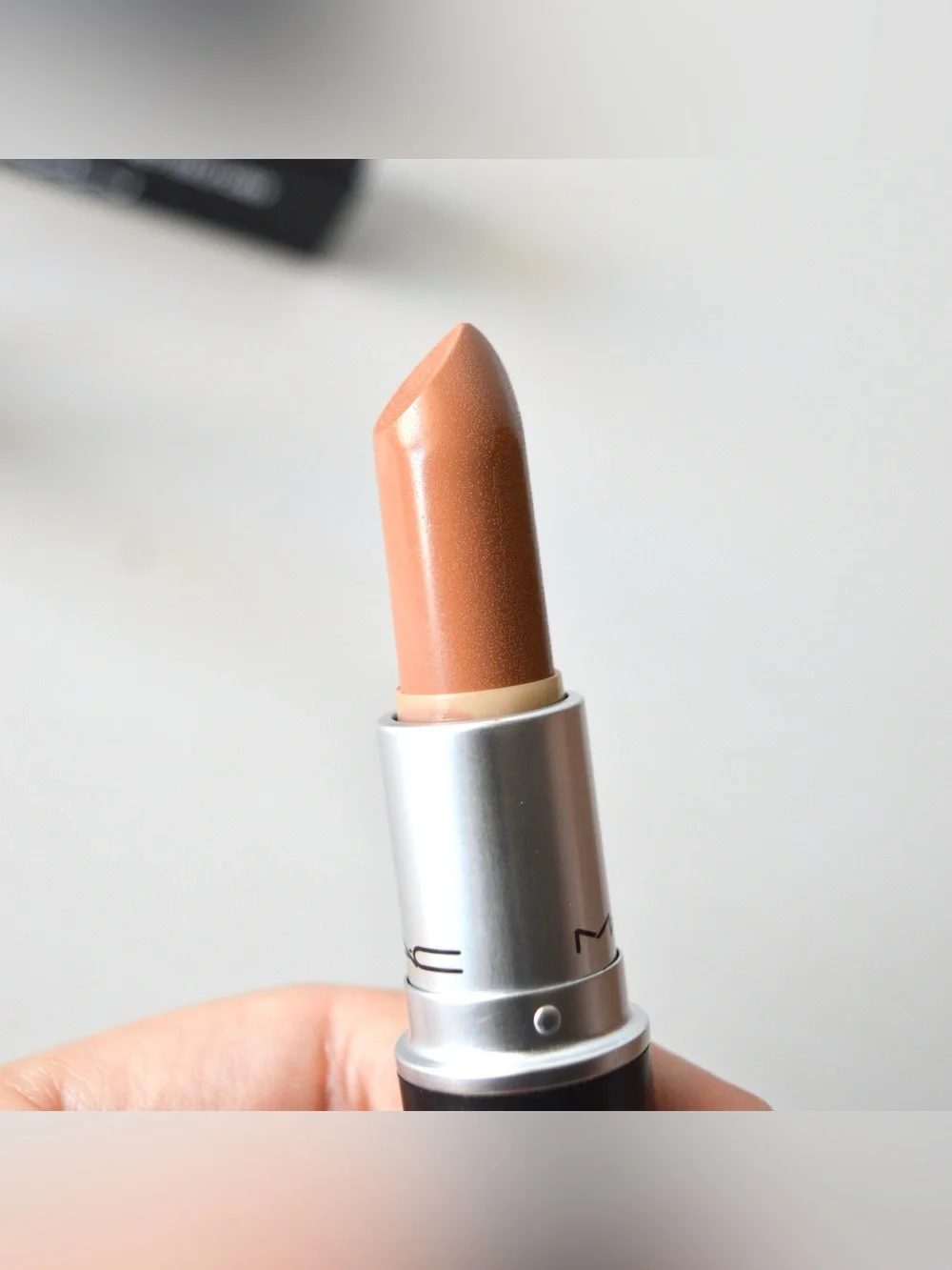 MAC Cosmetics Lipstick *HALF 'N HALF* Discontinued Warm Light Brown BNIB