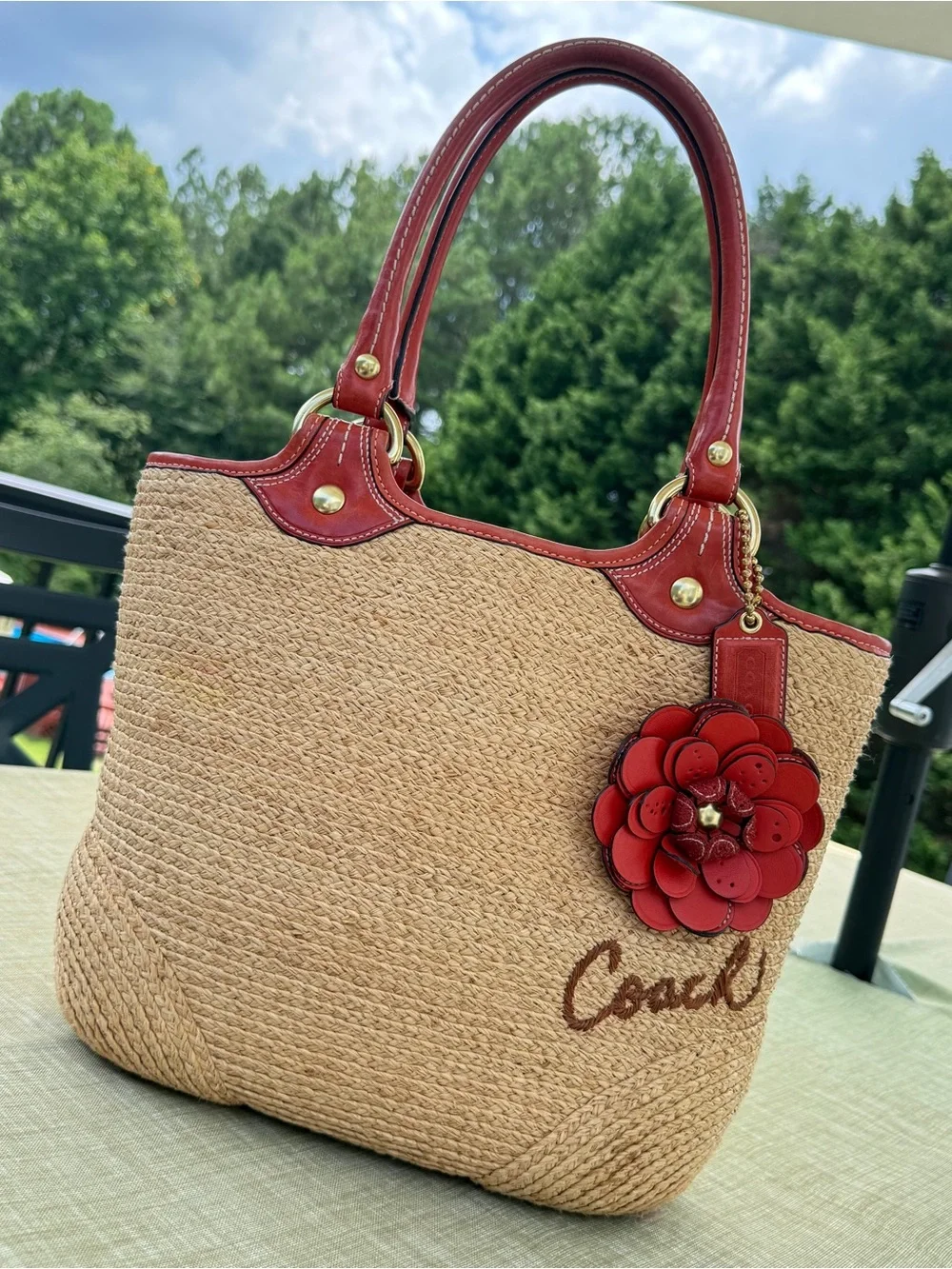 2008 Coach Bleecker Straw Tote