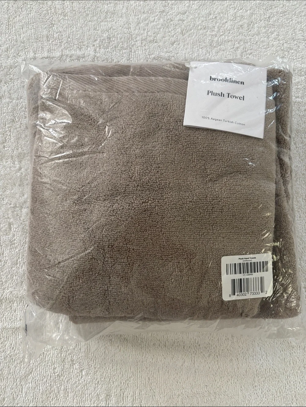 Brooklinen Plush Towel in Driftwood