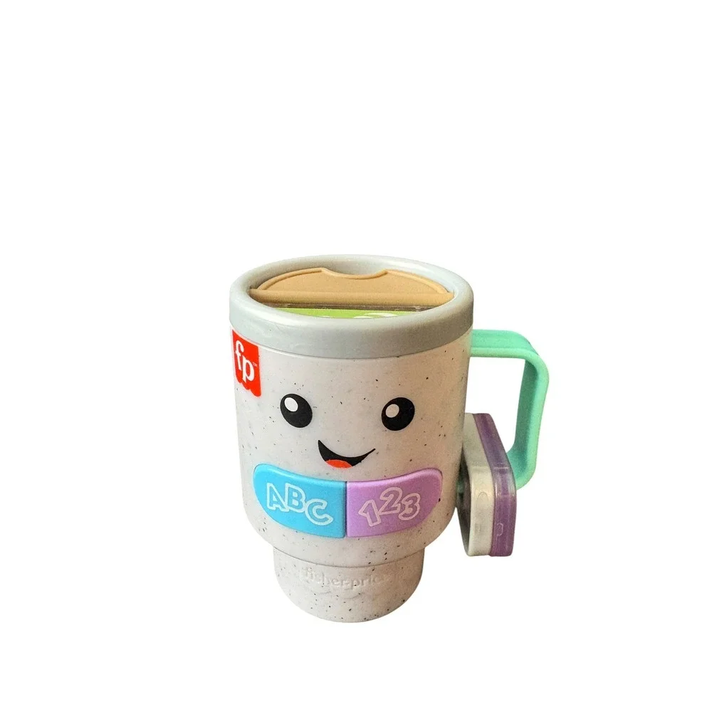 Fisher-Price Laugh & Learn Learning Coffee Cup Interactive Toy Tested Works