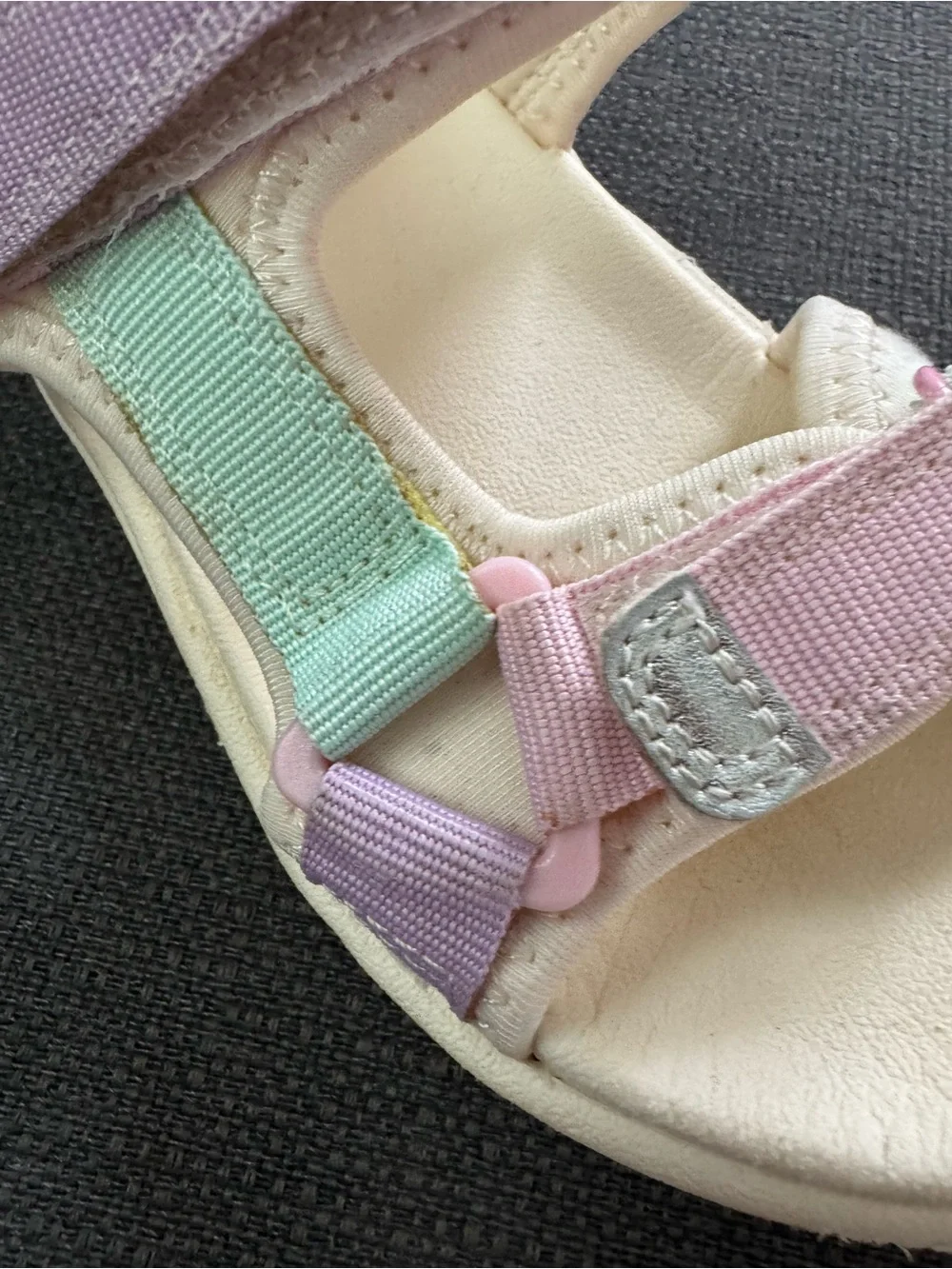 H&M Pastel Multi-Color Adjustable Strap Sandals