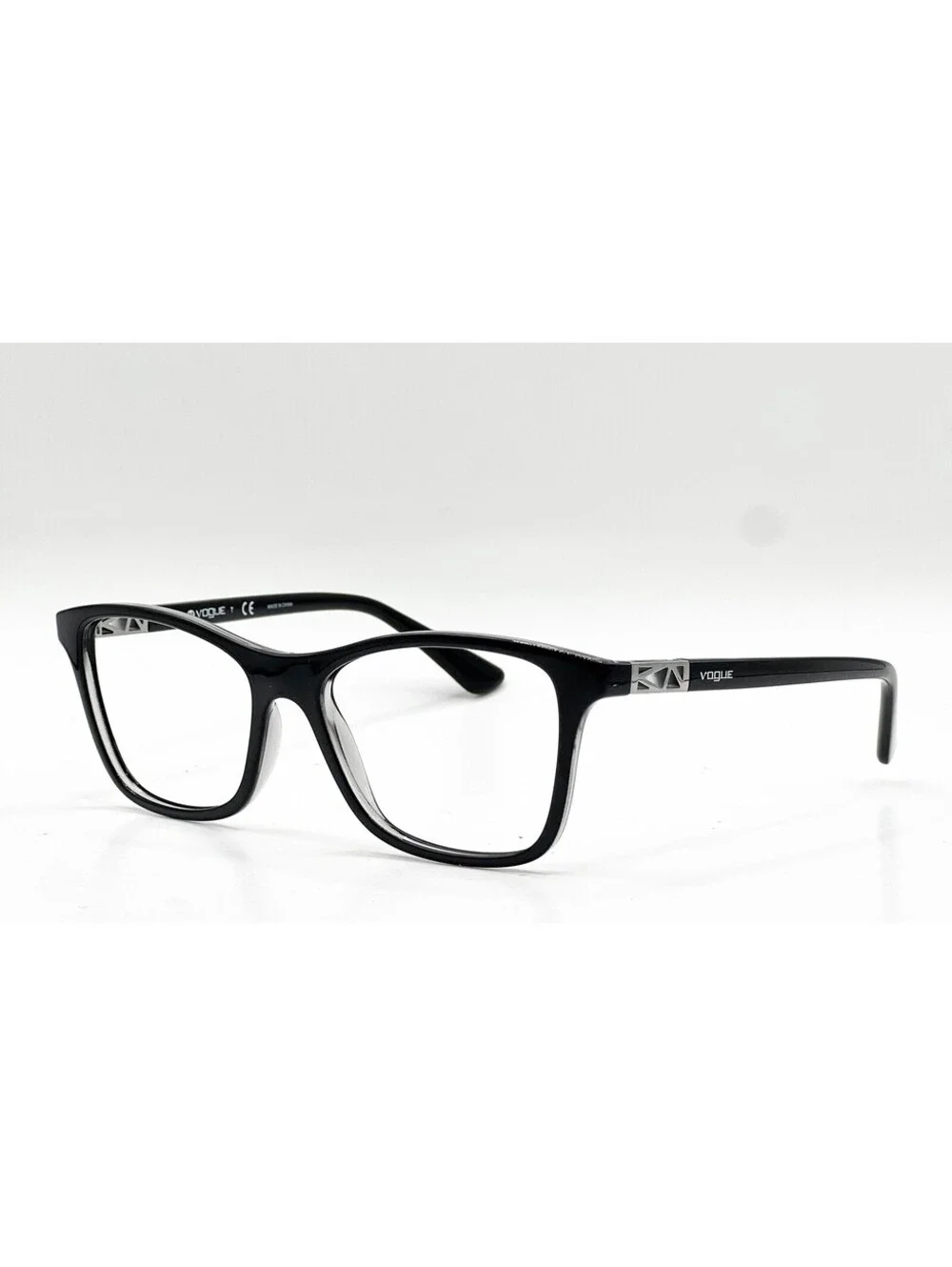 Vogue VO 5028 2385 Top Black/Dark Grey Transparent Eyeglass Frames 53-17