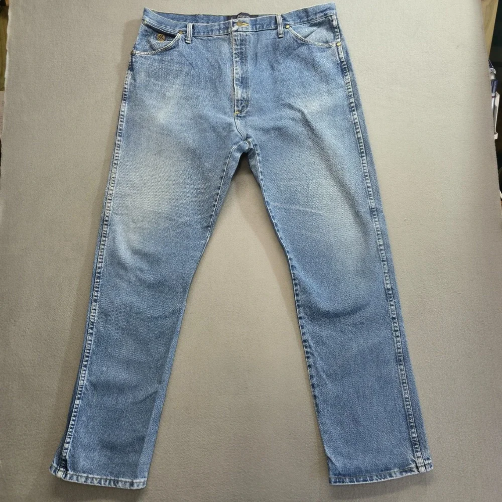 Wrangler George Strait Cowboy Cut 13MGSHD Denim Blue Jeans Size 40x34(38X33.5)‎