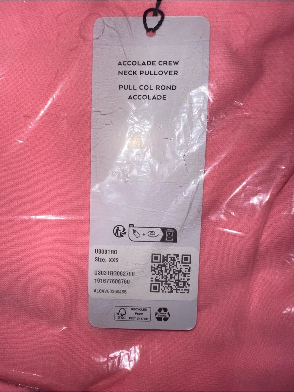 ALO Yoga neon bubblegum