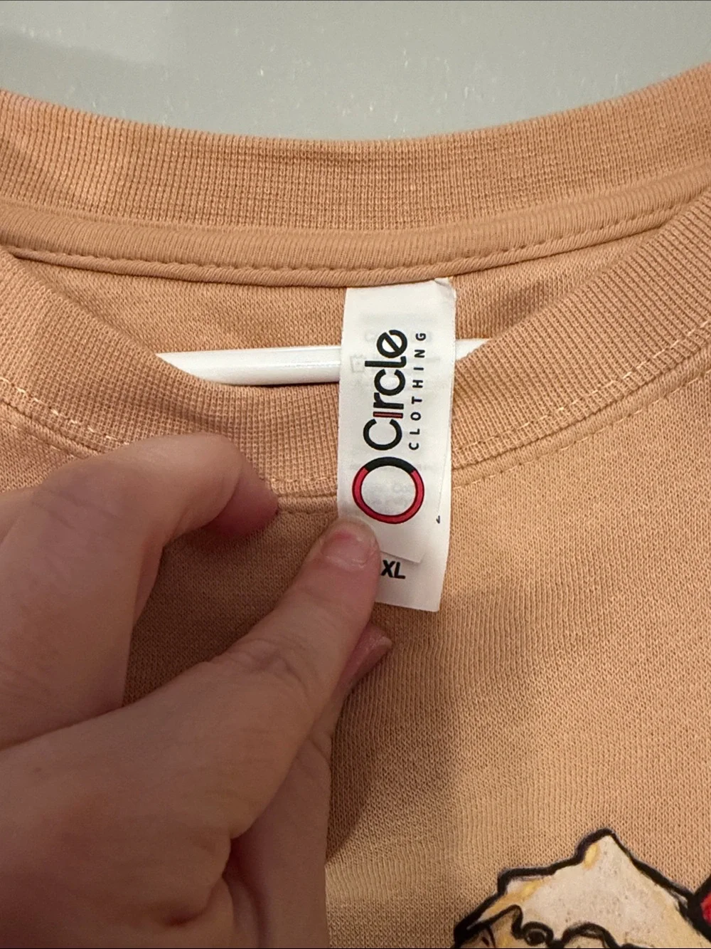 N/A tan crewneck