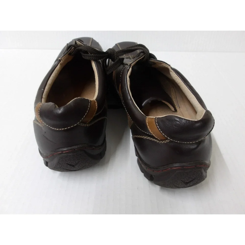 Steve Madden BESSTT Mens 10 M Brown Leather Lined Sneakers Shoes / #26724