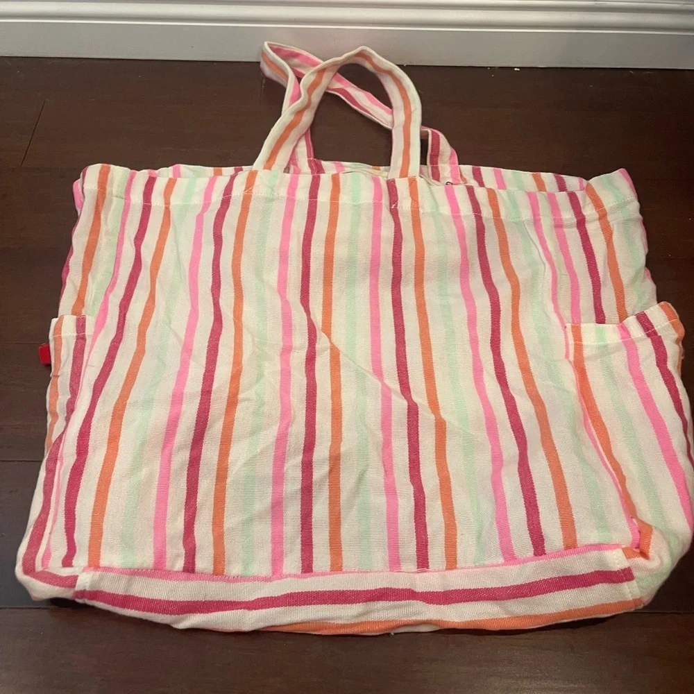 guc we the free Striped Pink and Orange multicolor Women's tote Bag