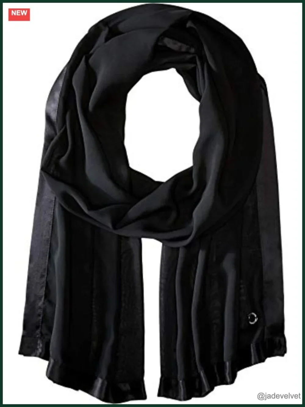 Polyester Fashion Scarf - Lightweight Evening Wrap
