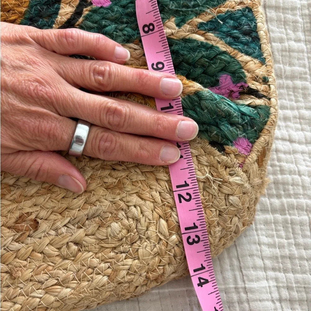 Anju Capri Jute Tote Lemon Breeze Citrus Handcrafted Artisan Market Bag NWT