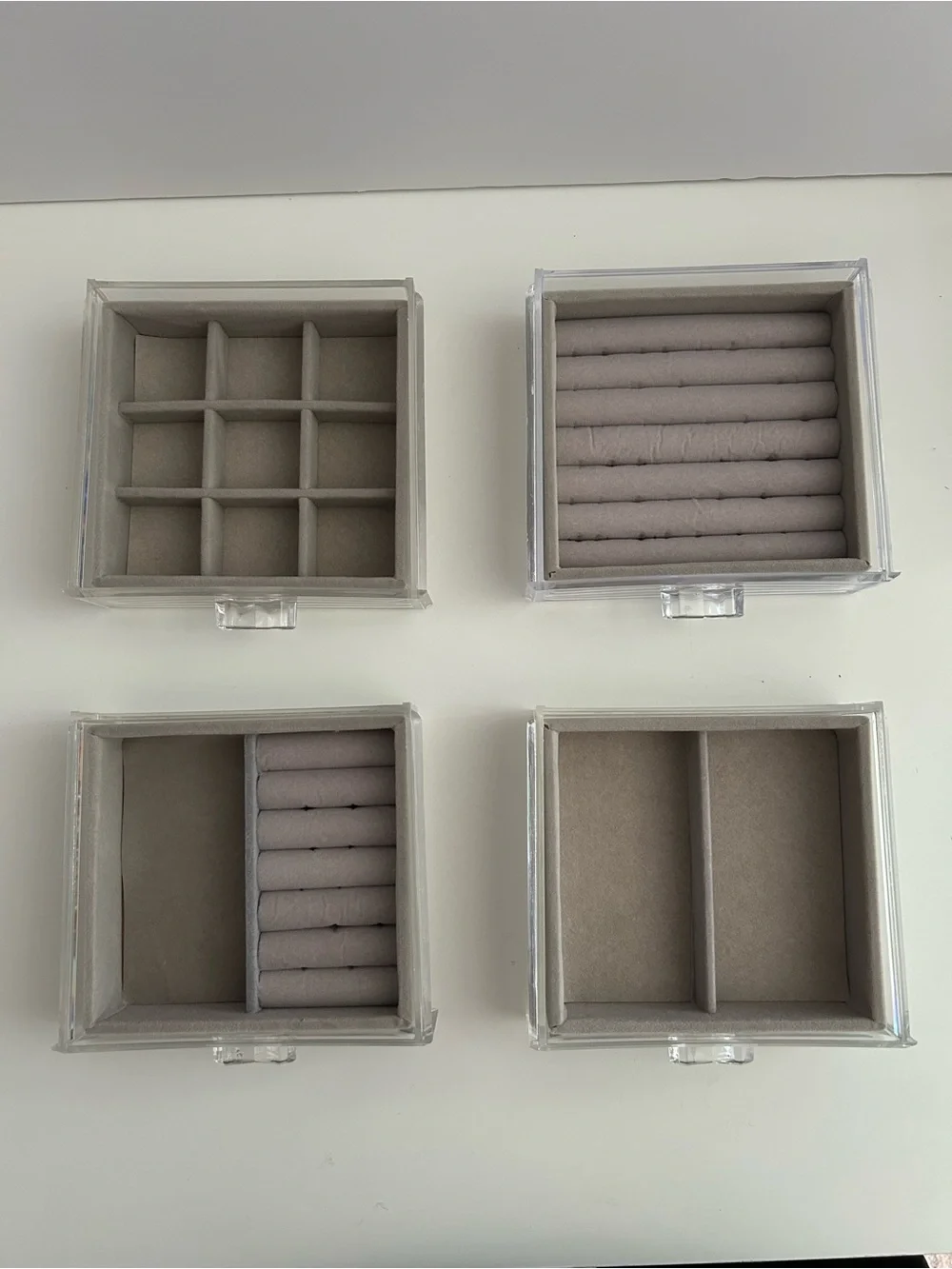 Clear Plastic Drawer Organizer with Brown Drawers - Home Storage & Organization