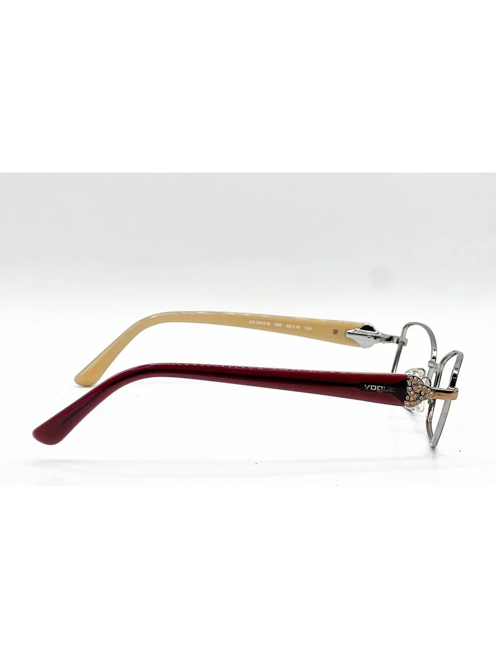 Vogue VO 3845-B 896 Brown Pink Rectangle Authentic Eyeglass Frames 52-16