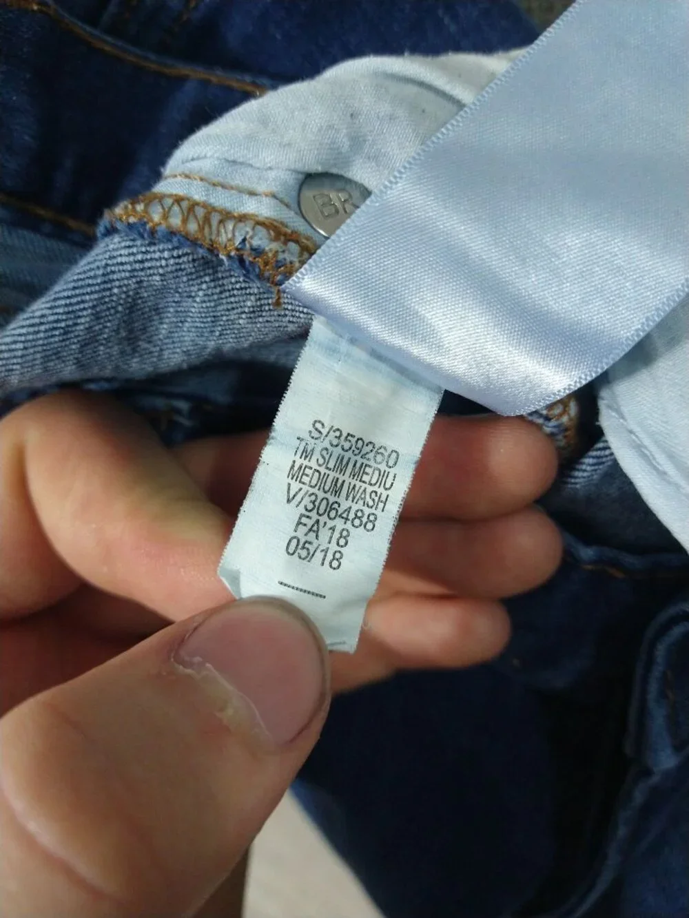 Banana Republic Jeans Men 35x32 Blue Denim Slim Techmotion Medium Wash Stretch