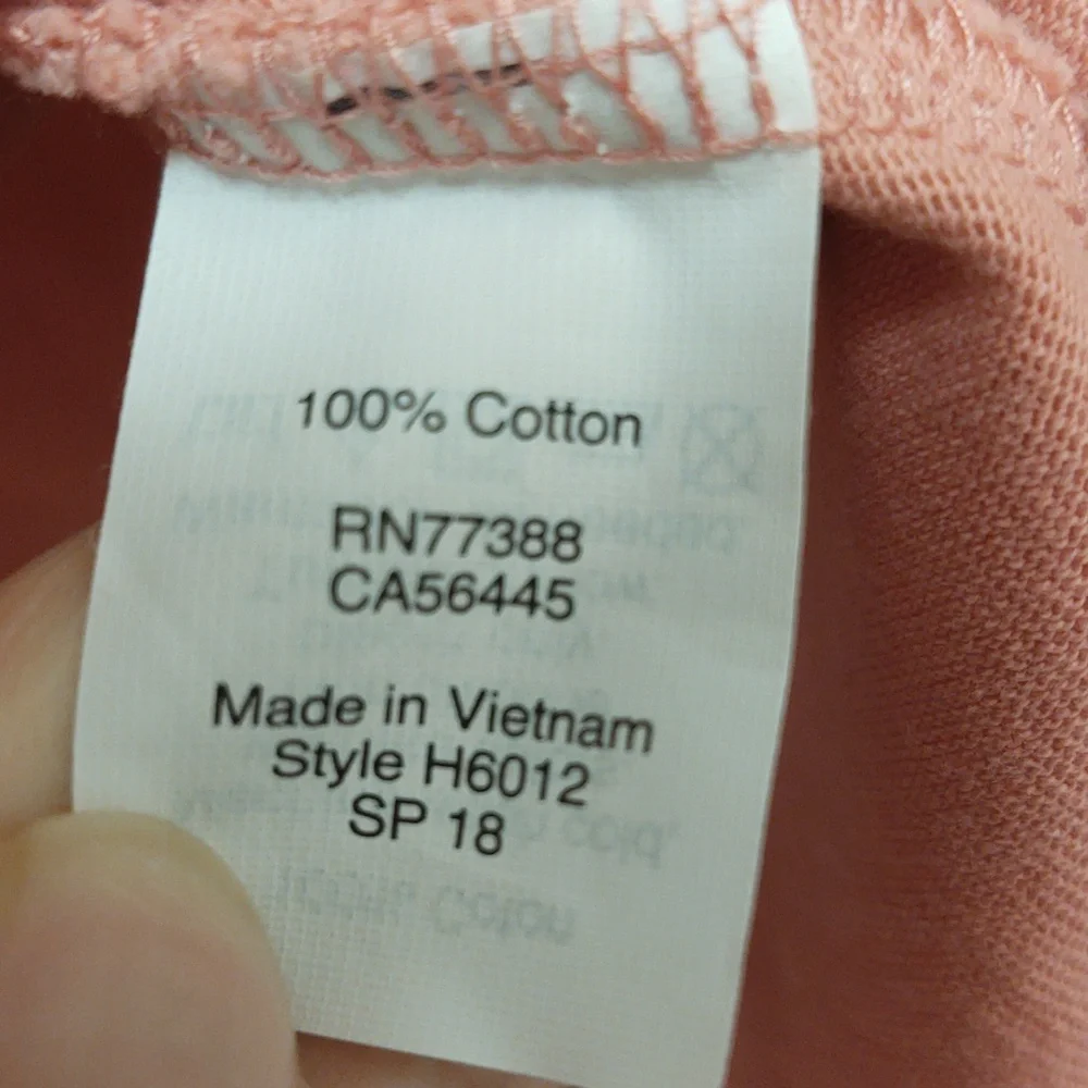 EUC J.Crew Blush V-Neck Short Sleeve Tee Size L