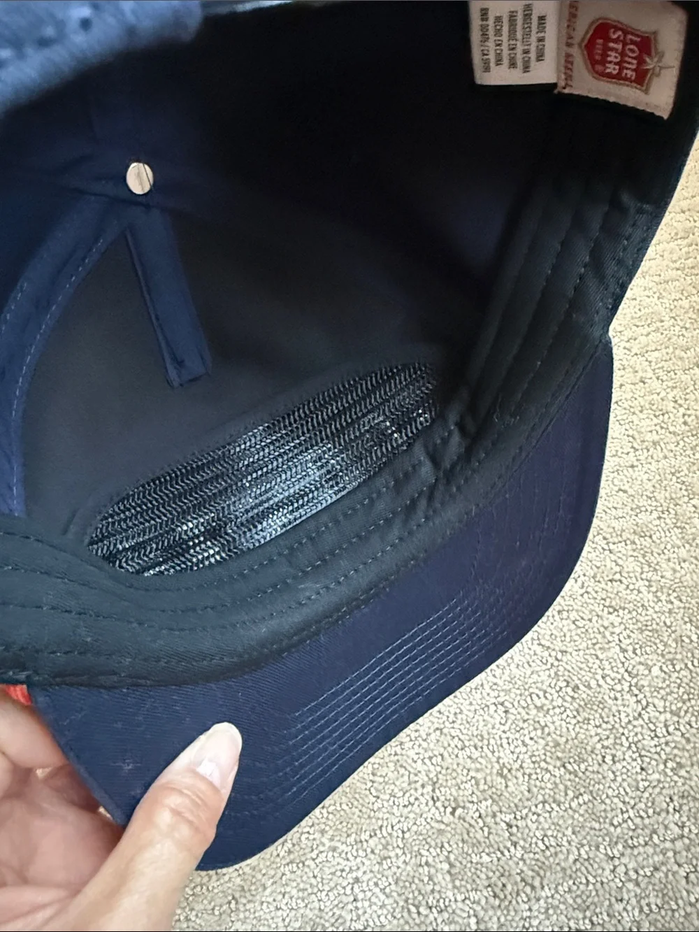 Lone Star Beer Navy Snapback Hat