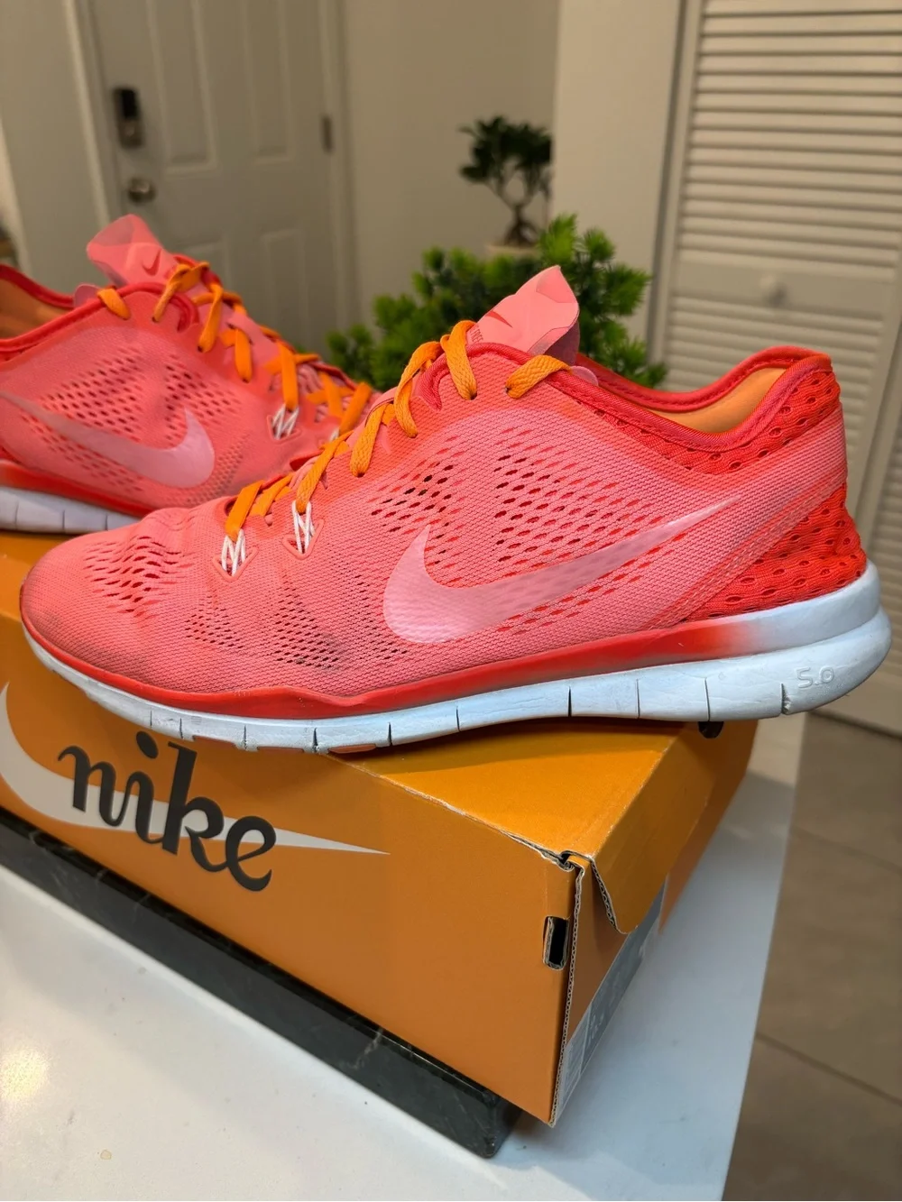 Nike breathable coral