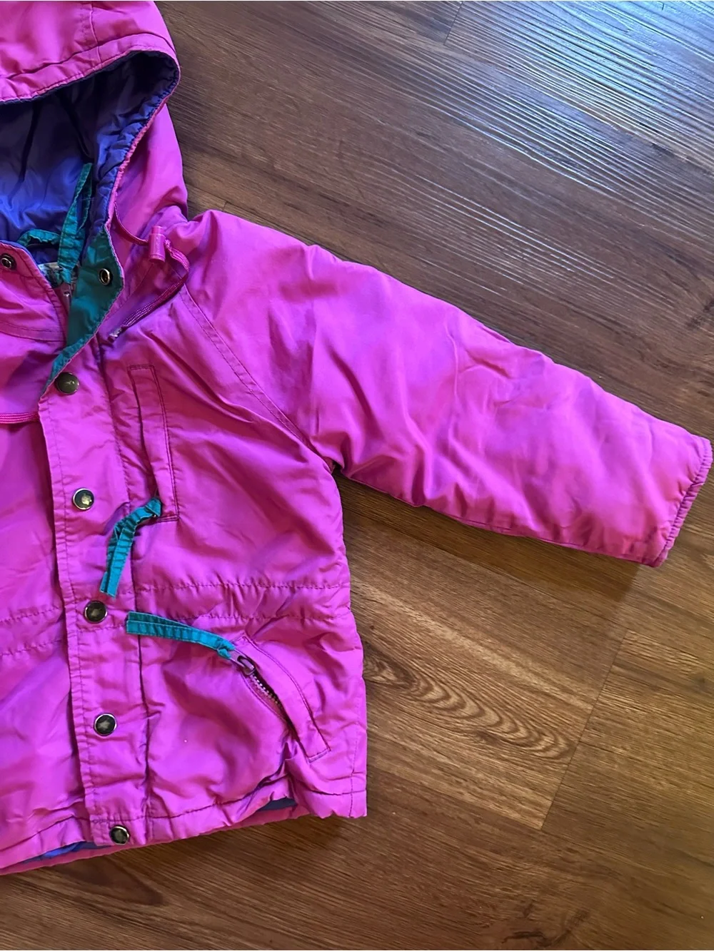 Vintage REI Pink purple and Teal Kids Jacket