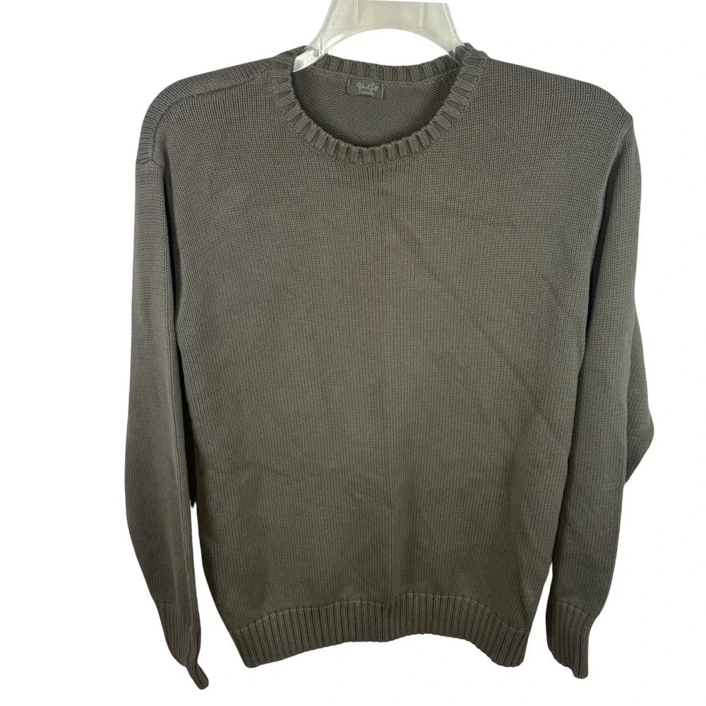 John Galt Brandy Melville Olive Green Shaker Knit Cotton oversizedSweater L