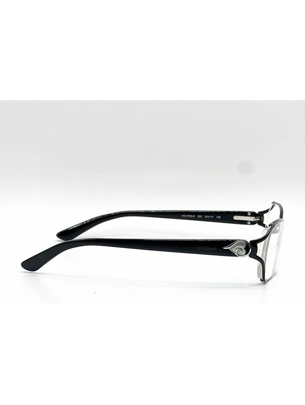 Vogue VO 3798-B 352 Black Authentic Eyeglass Frames 53-17