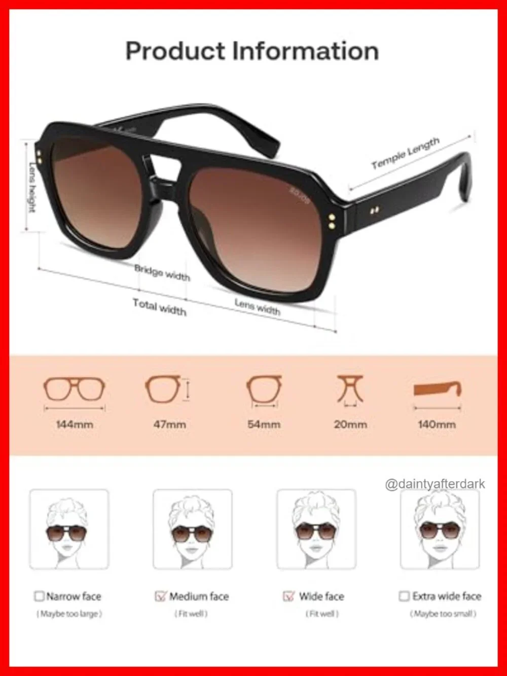 Retro Thick Polarized Aviator Sunglasses for Women Men, Large Pilot Shades