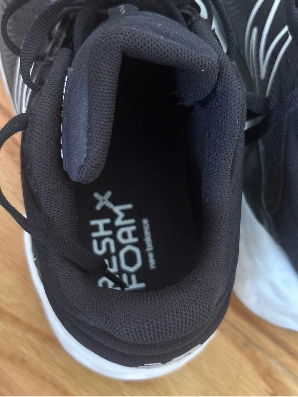 New Balance Black and White Fresh Foam 840 Running Shoes