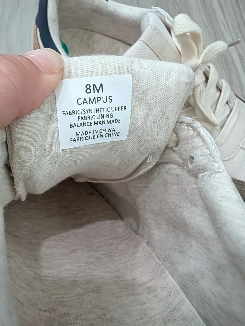 Porter & Ash London Campus Sneakers Size 8M