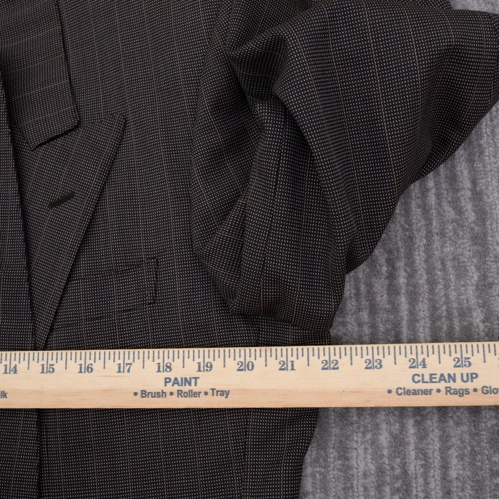 Ravazzolo Men Brown Virgin Wool Double Breasted Blazer Jacket Italy 52R (44R)
