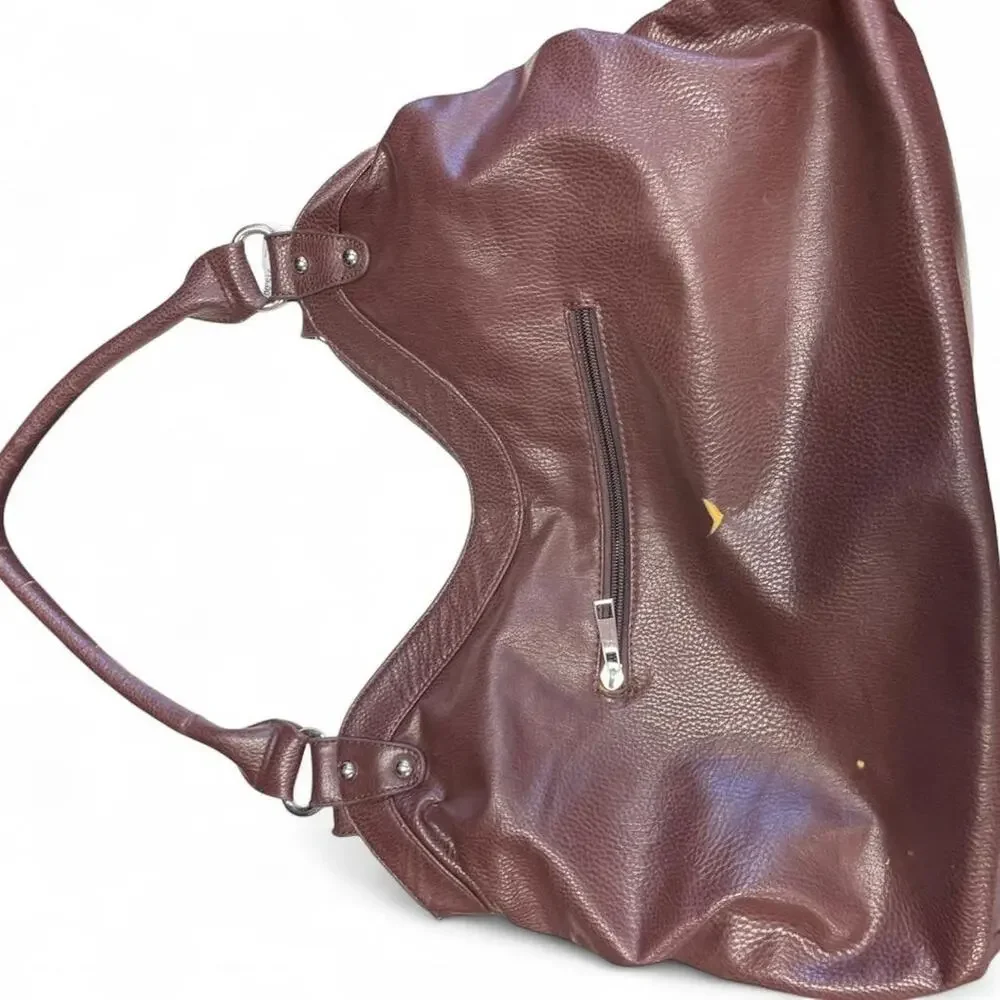 None brown leather