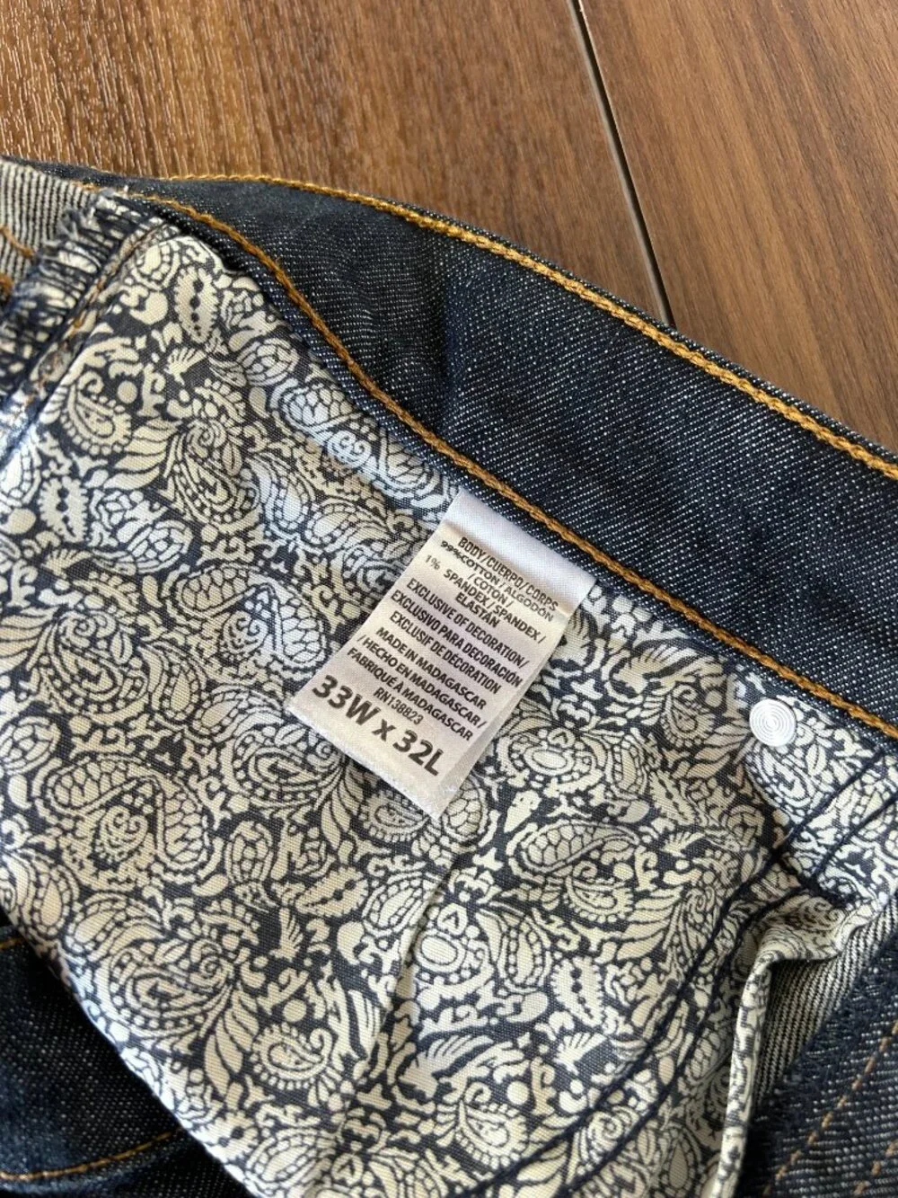 Cody James Men's Jeans 33x32 Dark Wash Denim Western