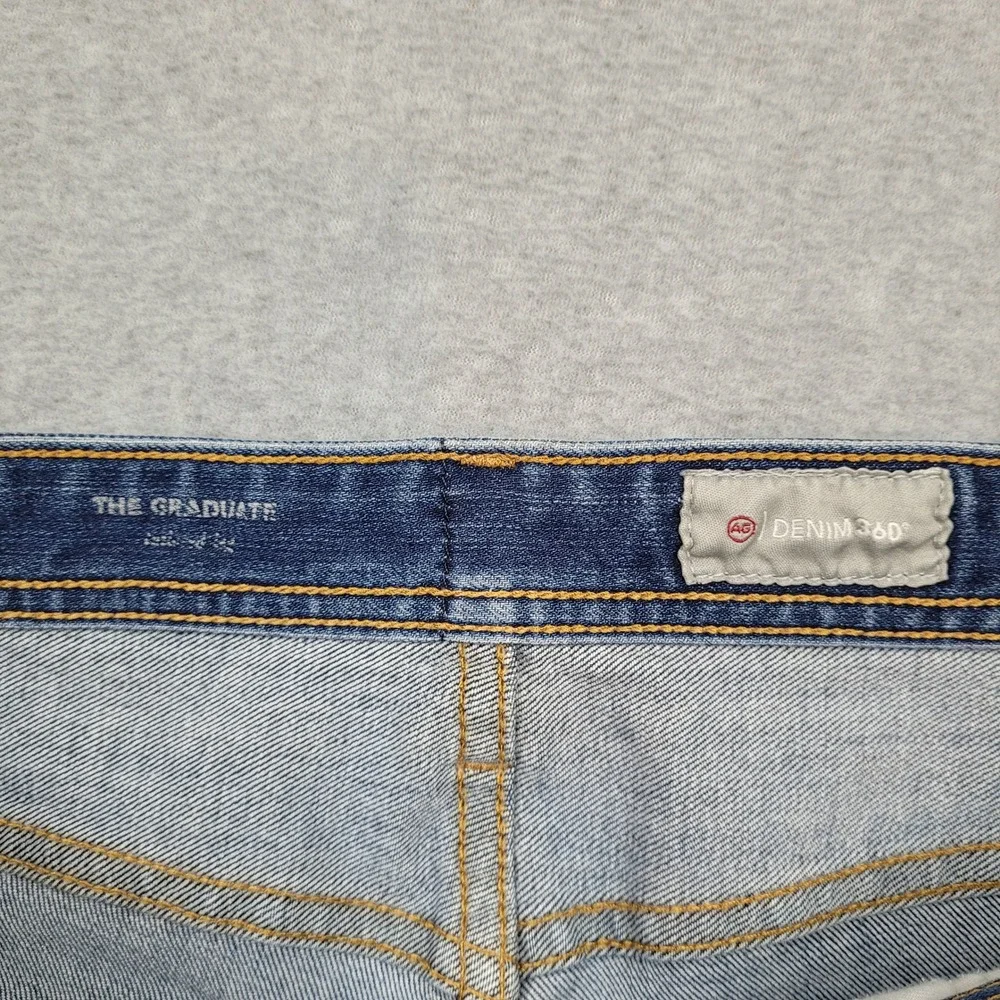 AG Adriano Goldschmied The Graduate Jeans Mens 36 Blue Distressed Denim‎ 360