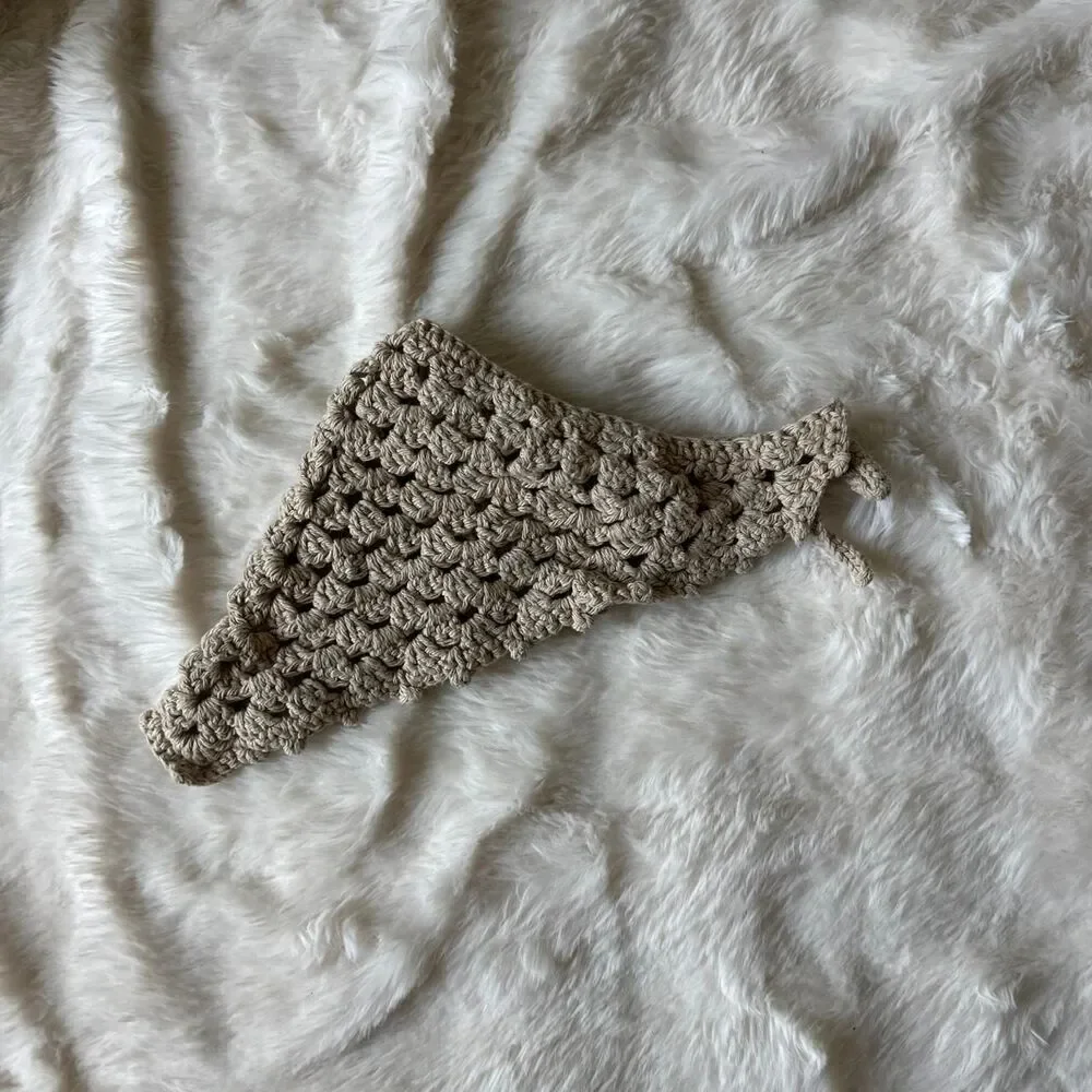 Source Unknown crochet bandana