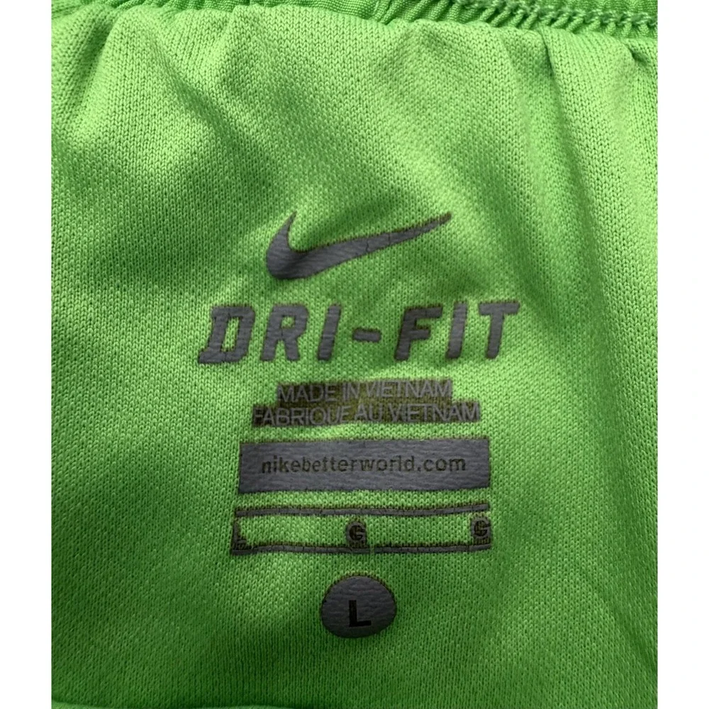 Nike Dri-Fit Brief Lined Running Shorts Green Women's Large L