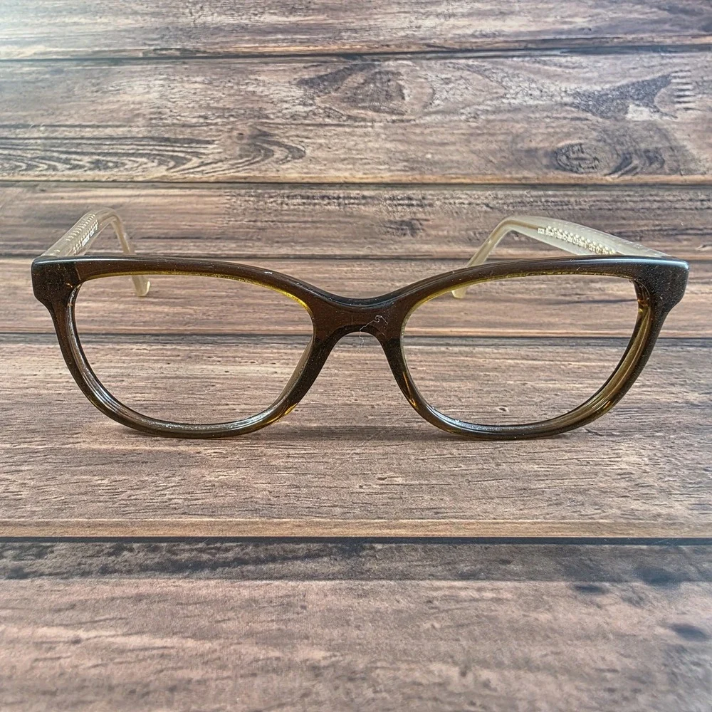 Coach HC6072 Eyeglass Frames Womens 52mm Brown Crystal Glitter 5328 Glasses Styl