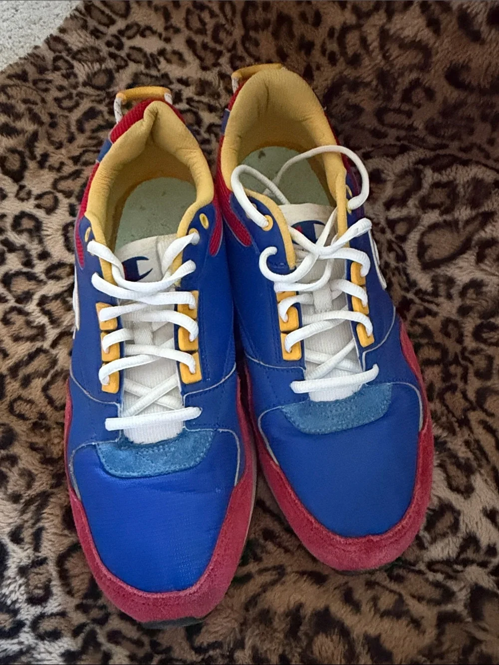 Champion Men’s Colorblock Runner Sneakers - Blue/Red/Yellow